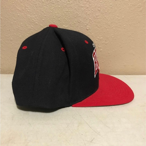 Chicago Bulls Snapback Mitchell & Ness Hardwood Classics Hap NBA Black Wool Cap - Picture 5 of 10